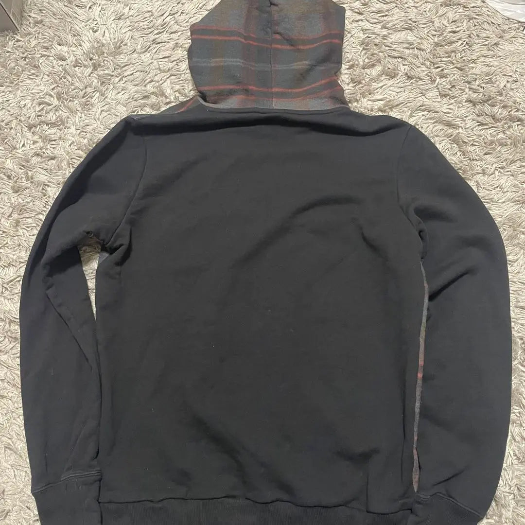 [Good condition] Paul Smith Check Blocking Mixed Hoodie L