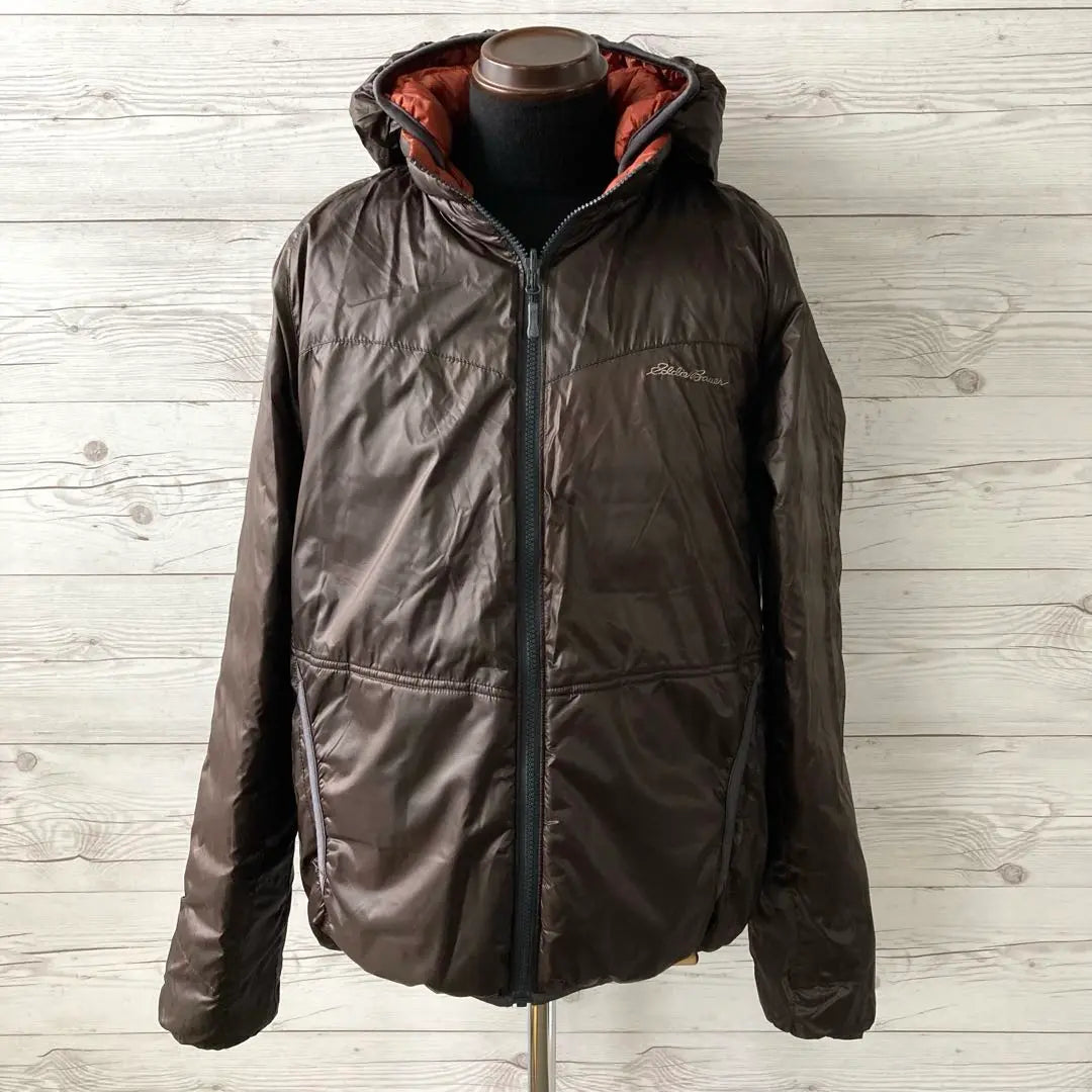 Eddie Bauer EB900 Down Jacket Reversible Hooded