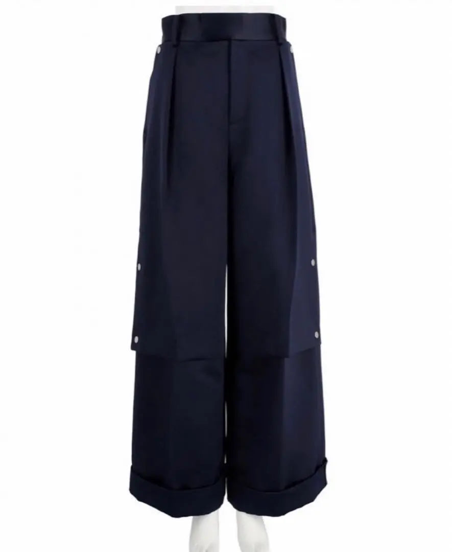 GVGV HEAVY SATIN SEMI WIDE PANTS