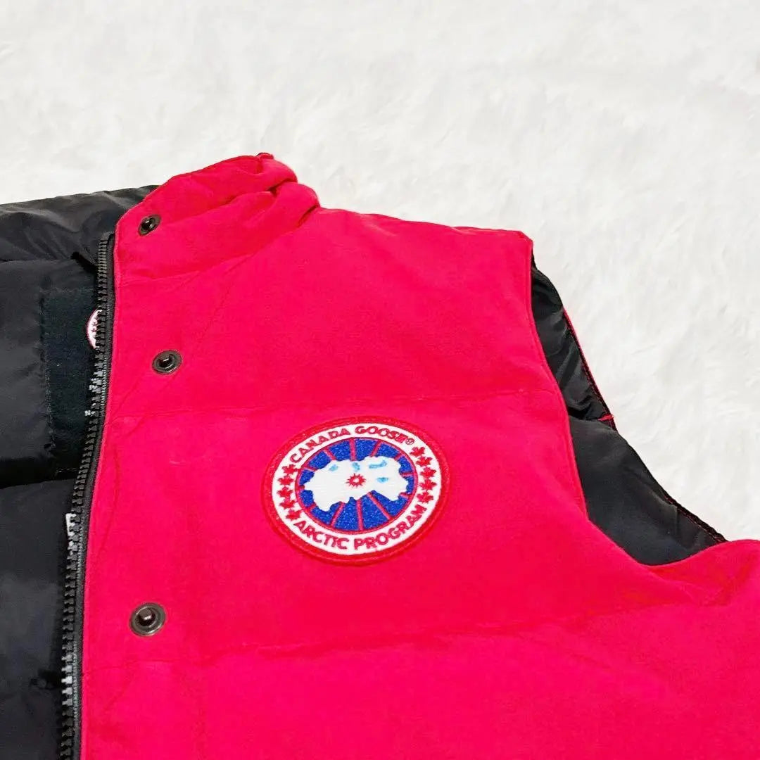 With new tag ✨ Canada Goose Down Vest Ladies Red Red S | 新品タグ付き✨　カナダグース　ダウンベスト　レディース　赤　レッド　S