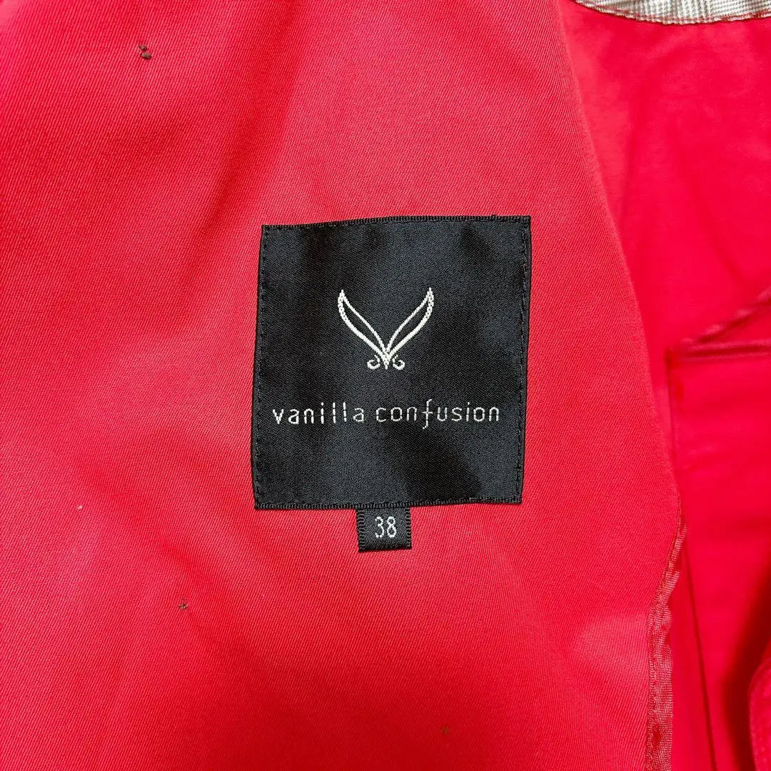 Vanilla Confusion Trench Coat Short Length Double Spring Clothes Red M