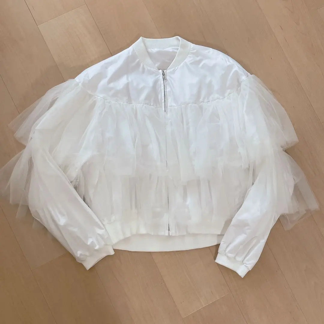 ☆ Beautiful goods ☆ Gypopia GYPSOHILA Tulle blouson White