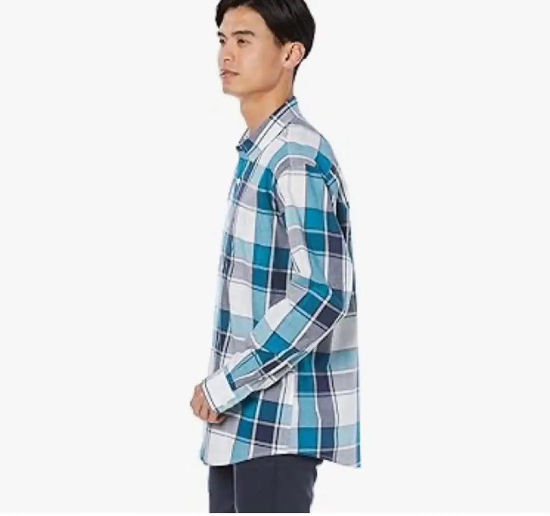 Amazon Essentials Long Sleeve Check Shirt Casual Men's L