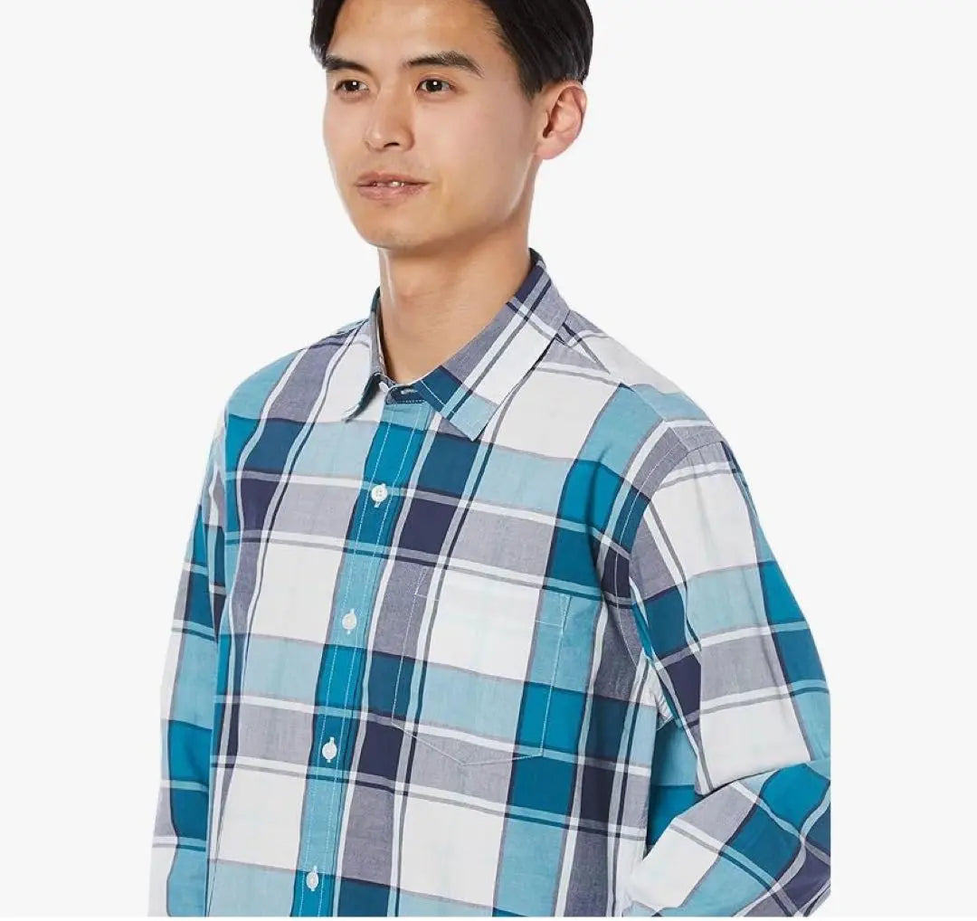 Amazon Essentials Long Sleeve Check Shirt Casual Men's L