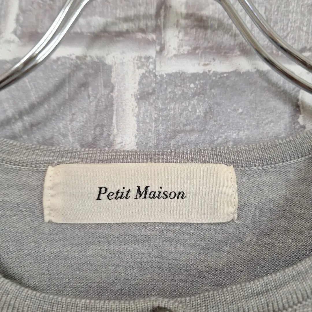 PETIT MAISON Knit Cardigan Four Sleevitable Wool | Petit Maison　ニットカーディガン　毛皮スリーブ　ラビット　ウール