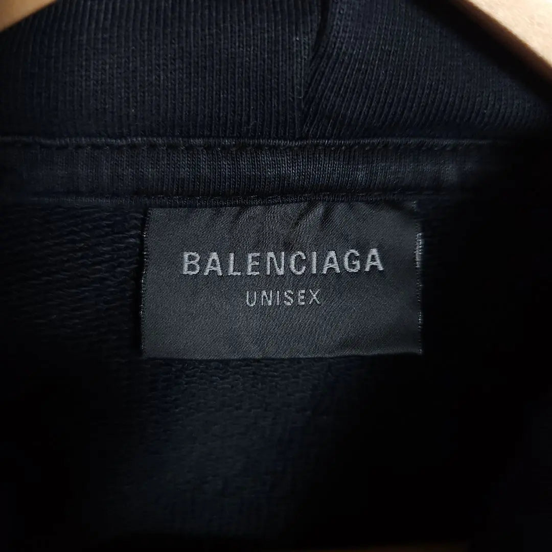 23SS BALENCIAGA DIY logo hoodie Balenciaga black