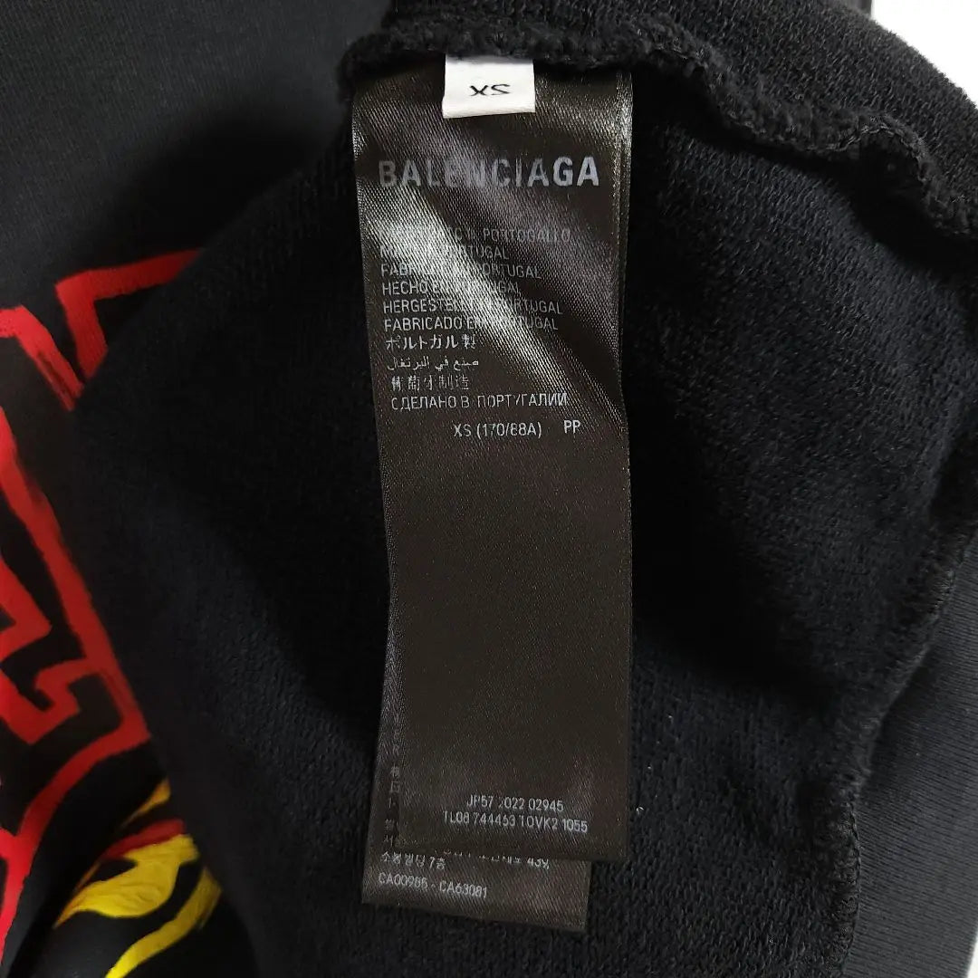 23SS BALENCIAGA DIY logo hoodie Balenciaga black