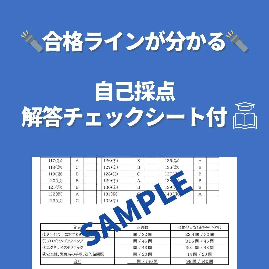 [Chapter-specific mock exam set] NSCA-CPT Latest version of the exam preparation question book "Shipped the same day as soon as possible" | 【章別・模試セット】NSCA-CPT 最新版 試験対策問題集《最短当日発送》