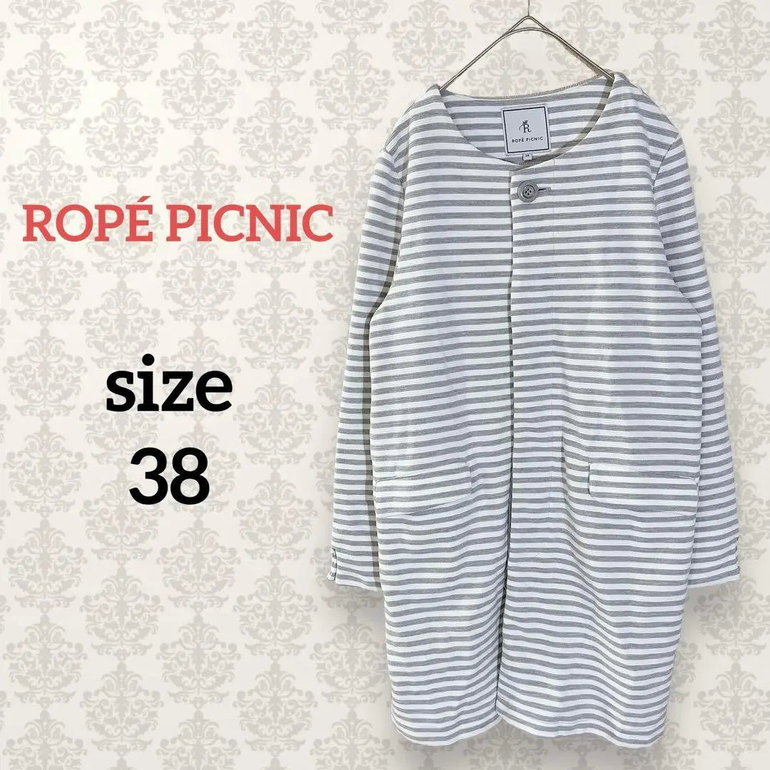 Lope Picnic [38] No -color long jacket border rhythm button