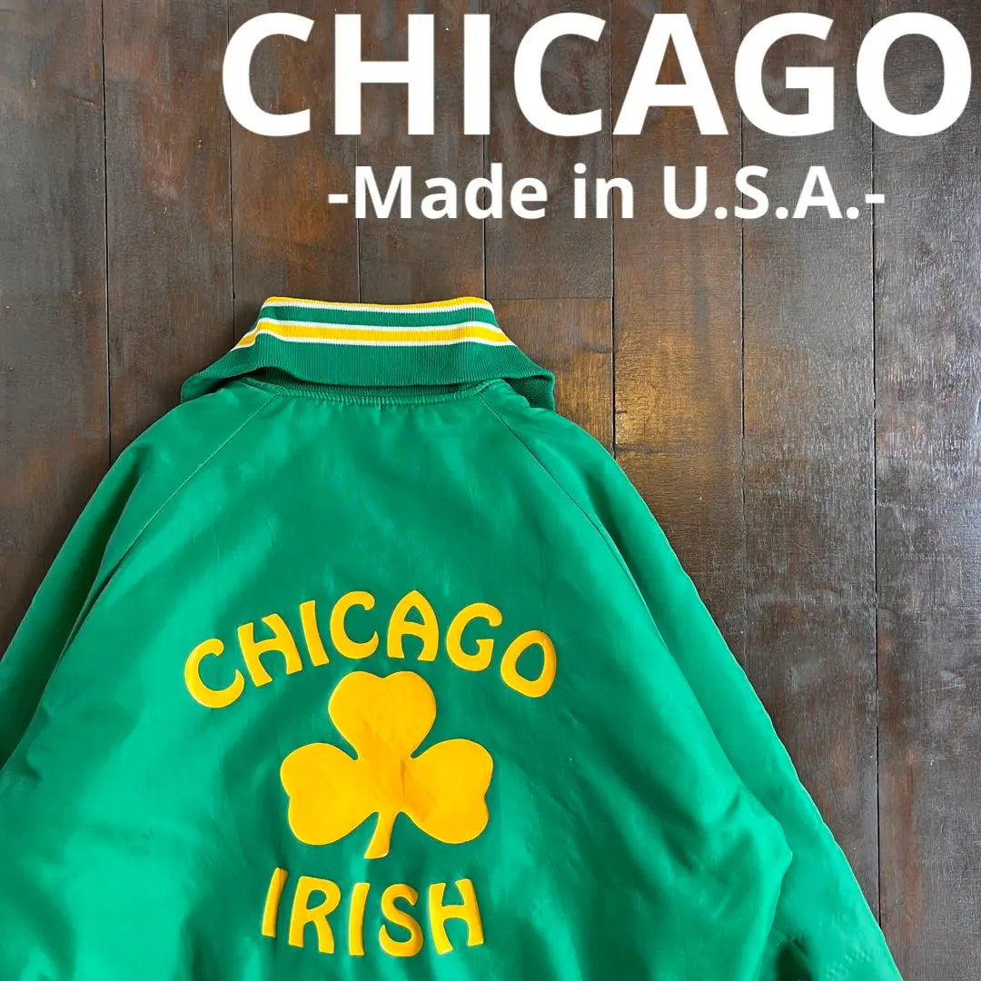 [CHICAGO] Vintage nylon jacket IRISH