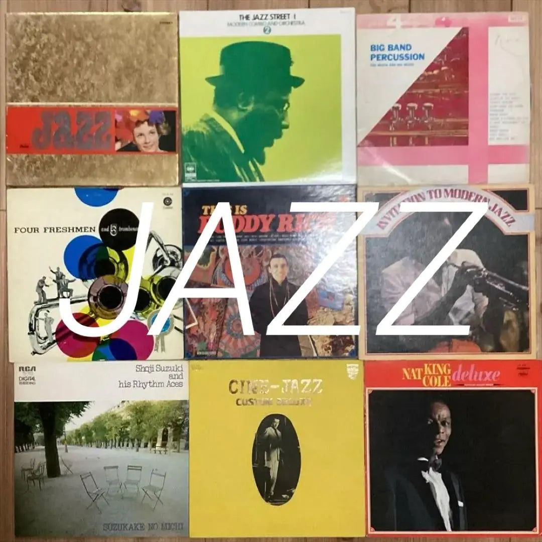 Jazz [9 piezas] RF0107-30 Llamada del rey loco del amigo del jazz moderno | ジャズ【9枚】RF0107-30 モダンジャズ バディリッチ ナットキングコール