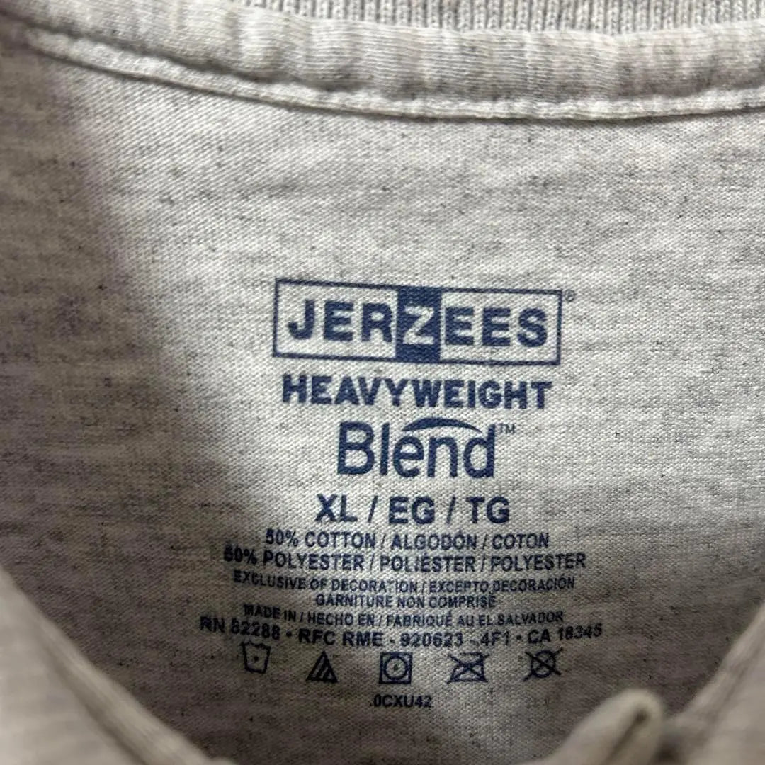 [JERZEES] Polo de manga corta para hombre, jersey blanco gris, ropa vintage