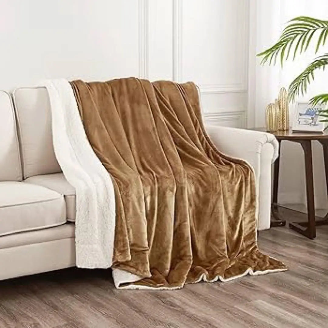 ★NICETOWN Flannel Blanket Ecrubeige 230 x 230cm