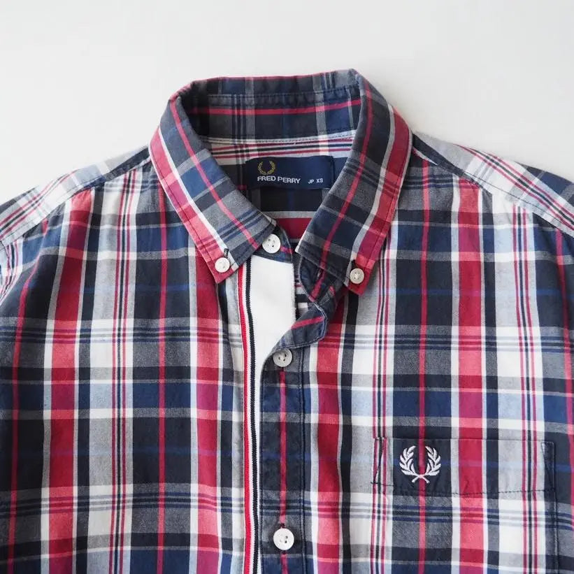 FRED PERRY Checkered BD Shirt XS