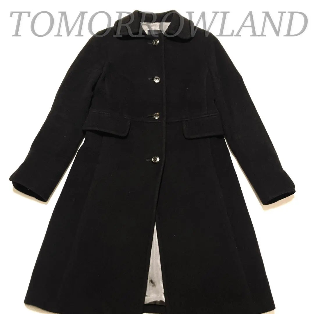 ✨ Beautiful goods ✨ TOMORROWLAND Napoleon Court Black Long Angora | ✨美品✨ TOMORROWLAND ナポレオンコート　ブラックロング　アンゴラ