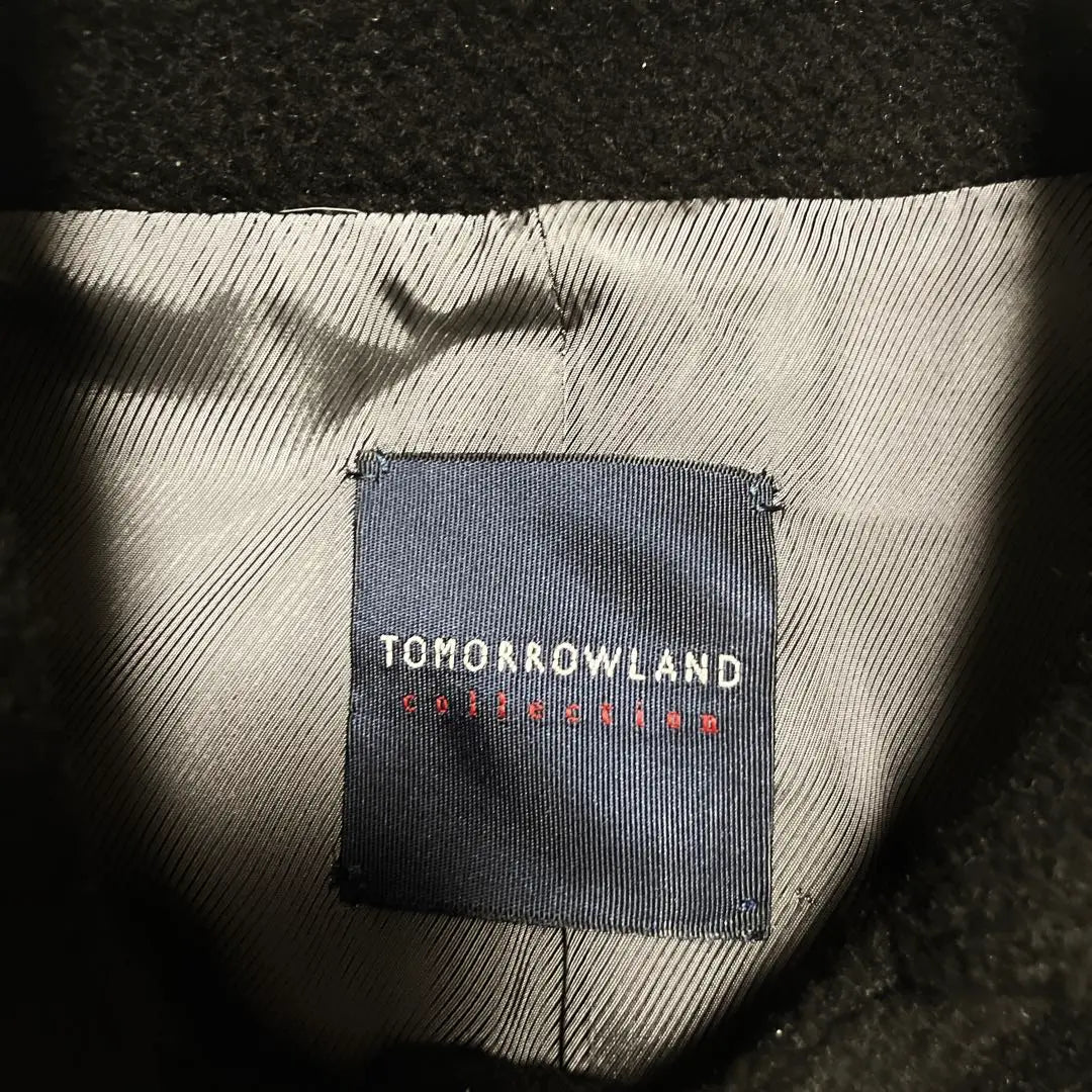 ✨ Productos hermosos ✨ TOMORROWLAND Napoleón Corte Negro Largo Angora | ✨美品✨ TOMORROWLAND ナポレオンコート ブラックロング アンゴラ