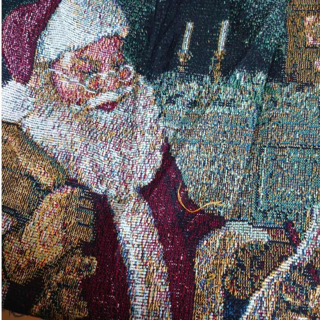 vintage rug carpet multi-cover, Christmas, Santa Claus 228