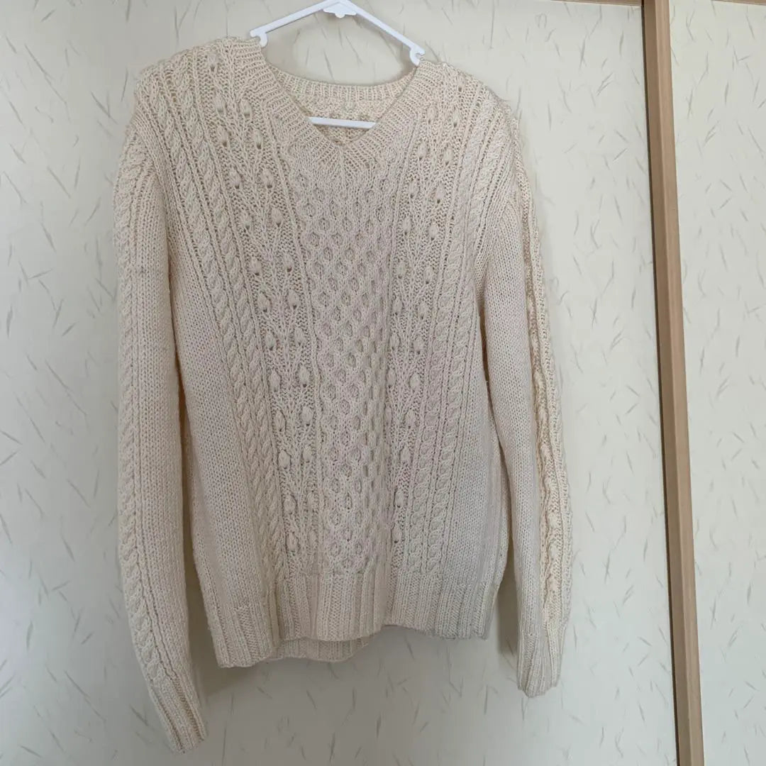 Handmade hand knit sweater