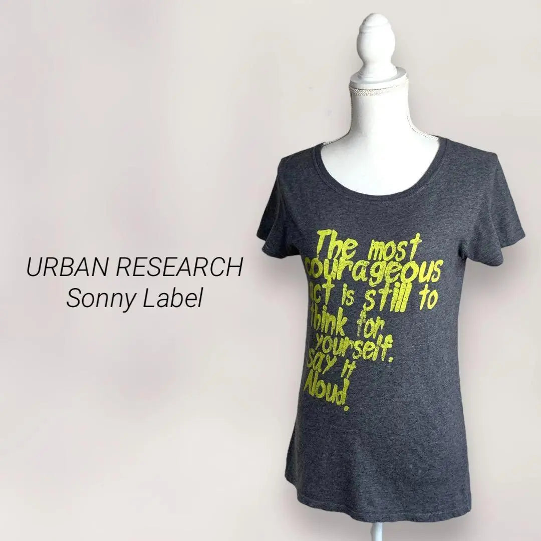 [Sunny Level] Urban Research English printed T-shirt Cotton