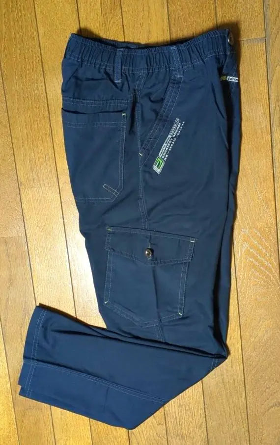 Navy long pants 160 with zipper pocket