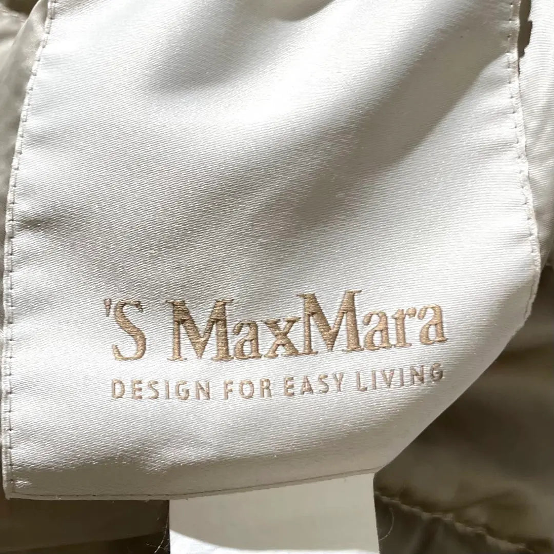 Difícil de conseguir. Max Mara Abrigo De Plumas Cinturón Invierno Ligero S Beige | 入手困難✨ マックスマーラ ダウンコート ベルト 冬 軽量 S ベージュ系