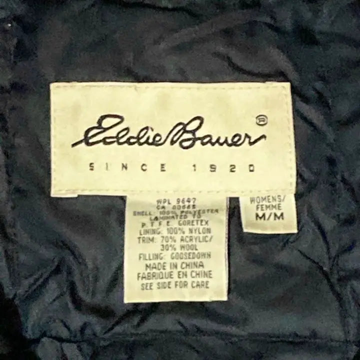 Eddie Bauer: GORE-TEX down jacket white tag