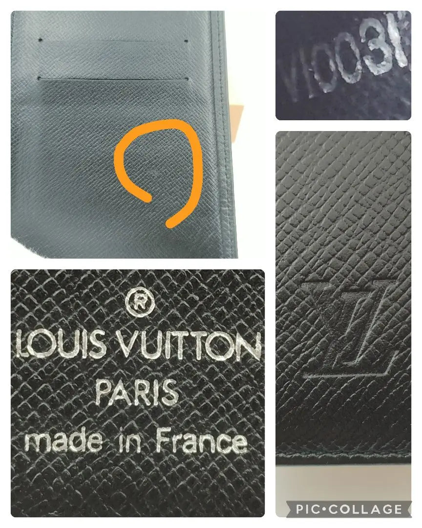 Good condition ✨️Louis Vuitton Taiga Porto Barreur Carte Credit M30398