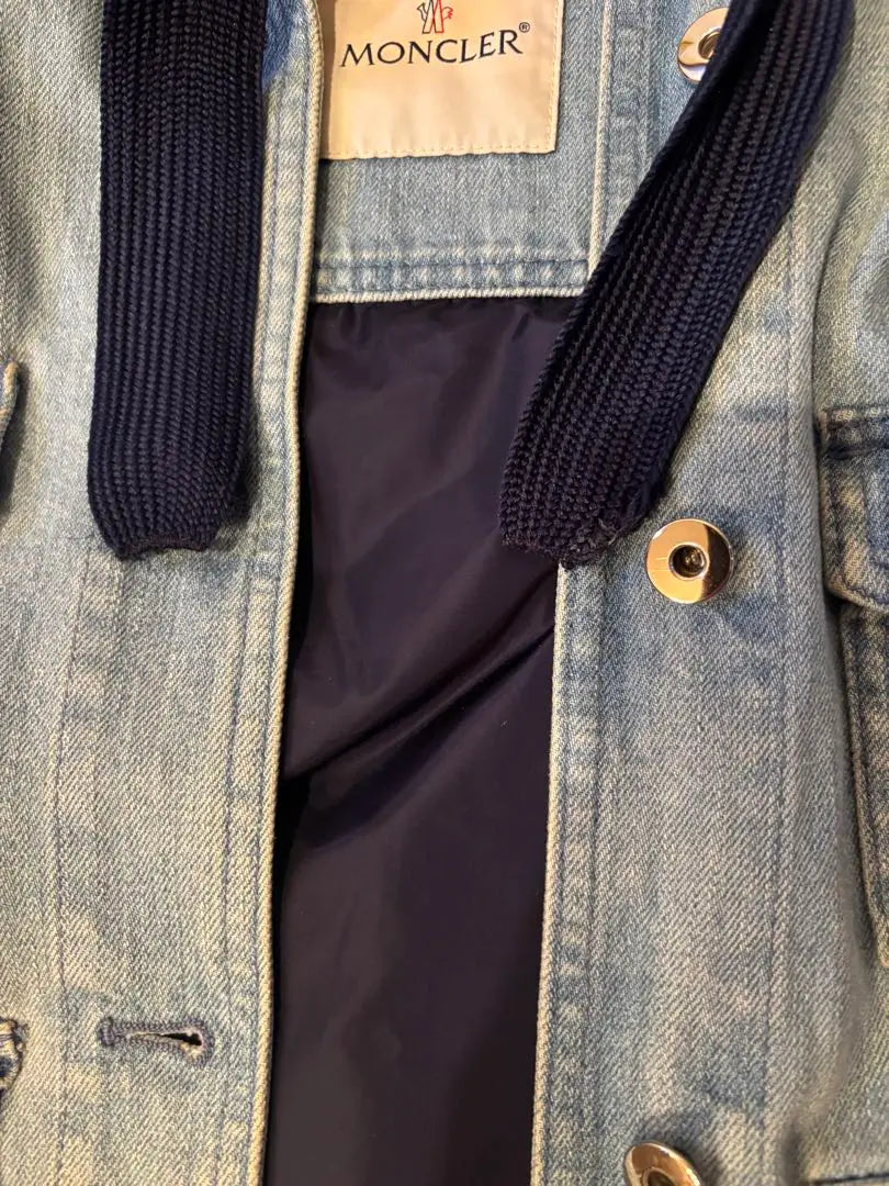 MONCLER denim jacket denim parka