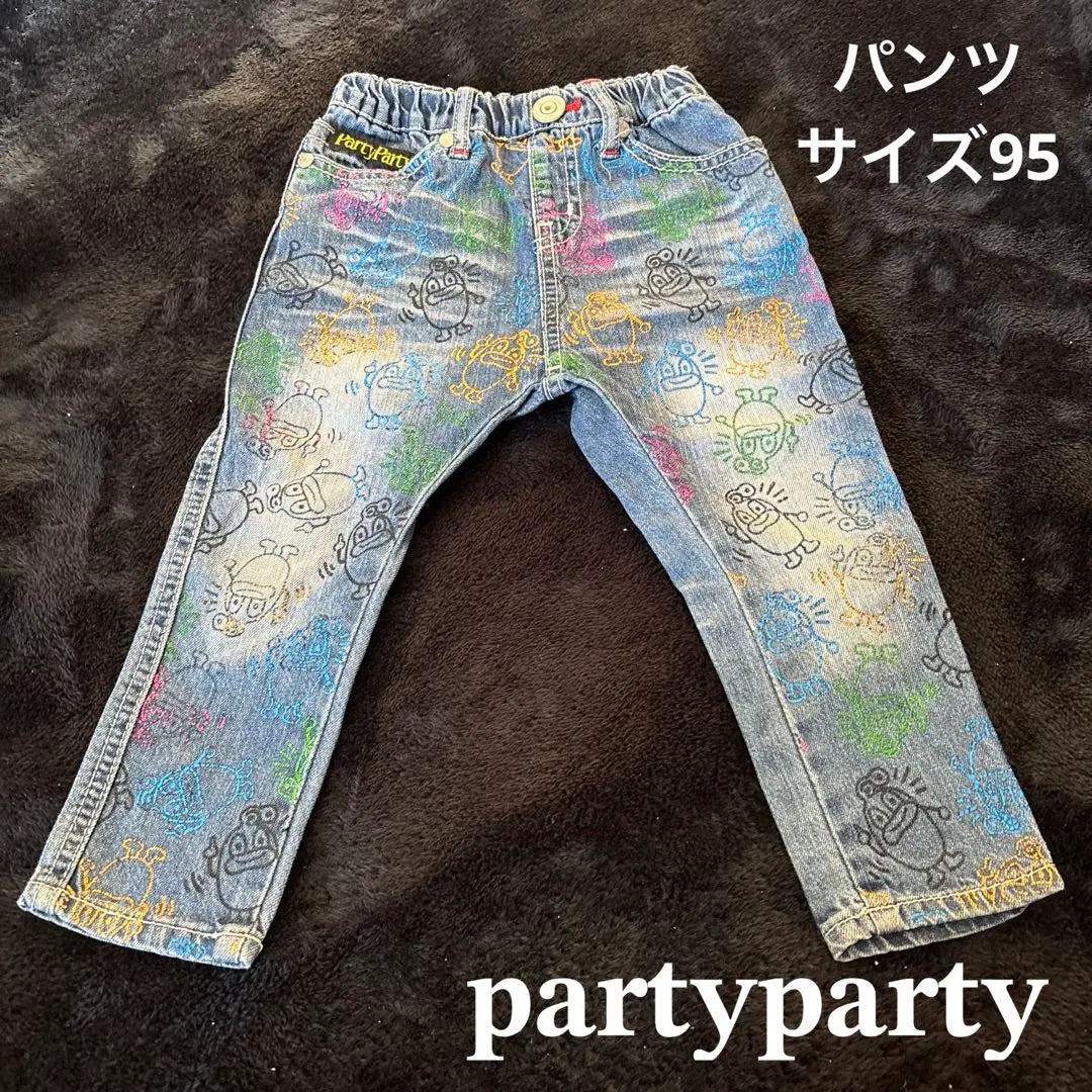 Party Party Colorful denim pants 95cm