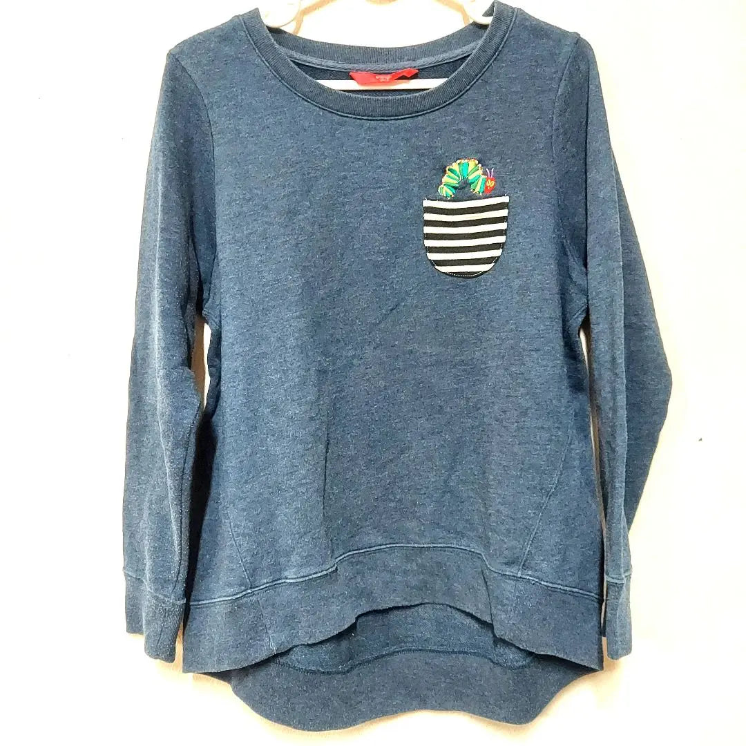 graniph navy sweatshirt sweatshirt hungry caterpillar cute F