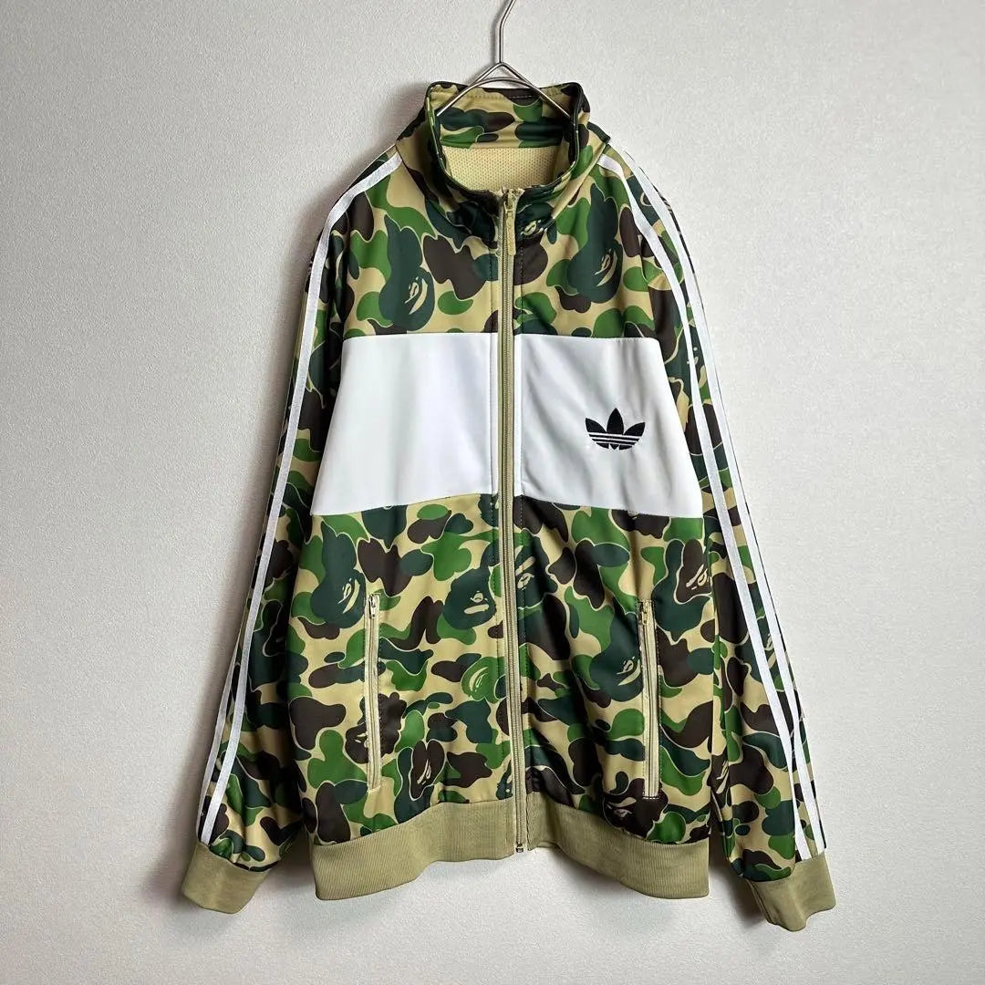 adidas × A BATHING APE collaboration jersey firebird camouflage L