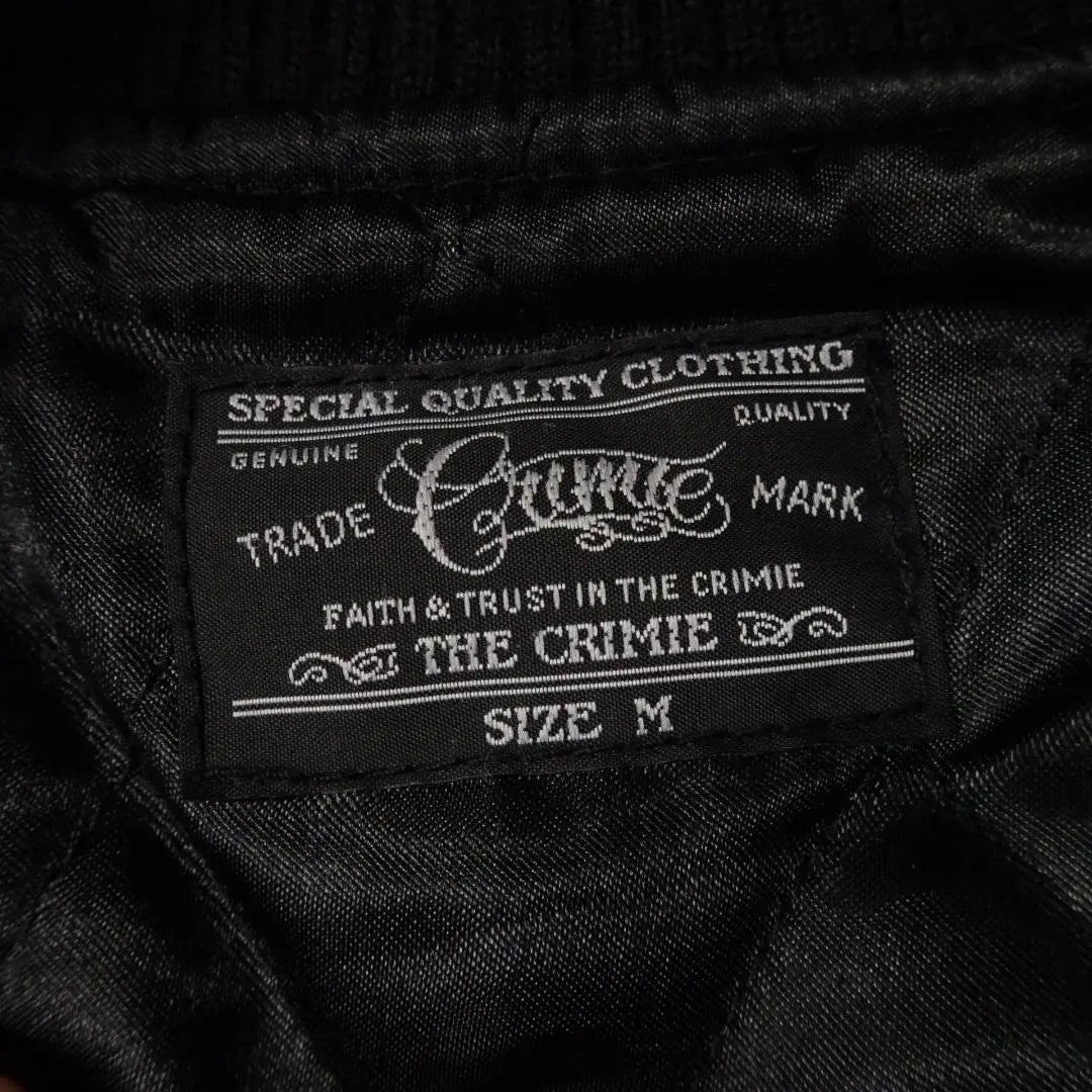 00s- Made in Japan The CRIMIE Stadium Jacket Sleeve Leather Cowhide