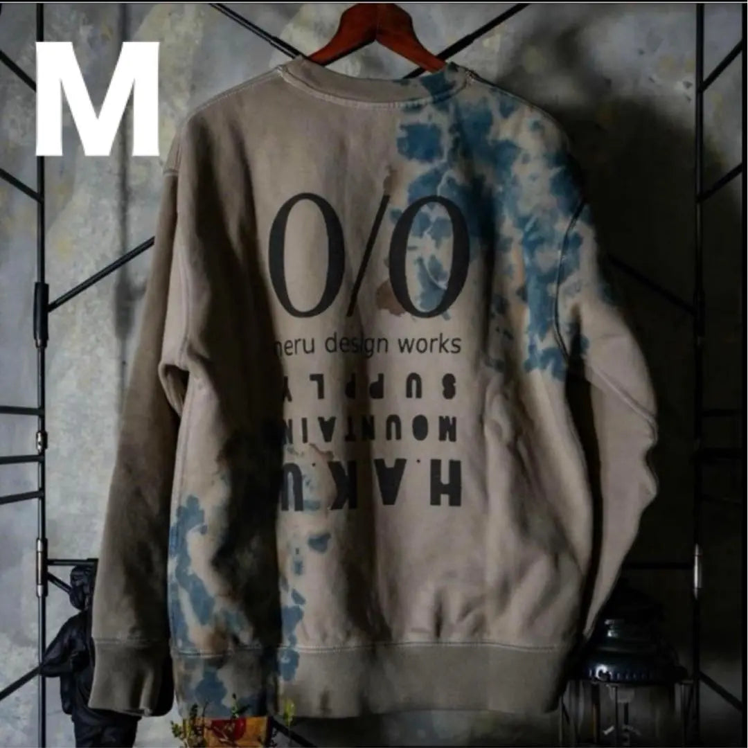 M size nerodesignworks × haku collaboration hand-dyed sweatshirt