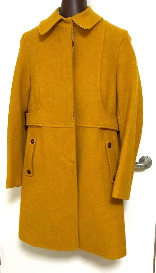 Precio de compra: Aproximadamente 100.000 yenes Abrigo de lana amarillo mostaza MACKINTOSH