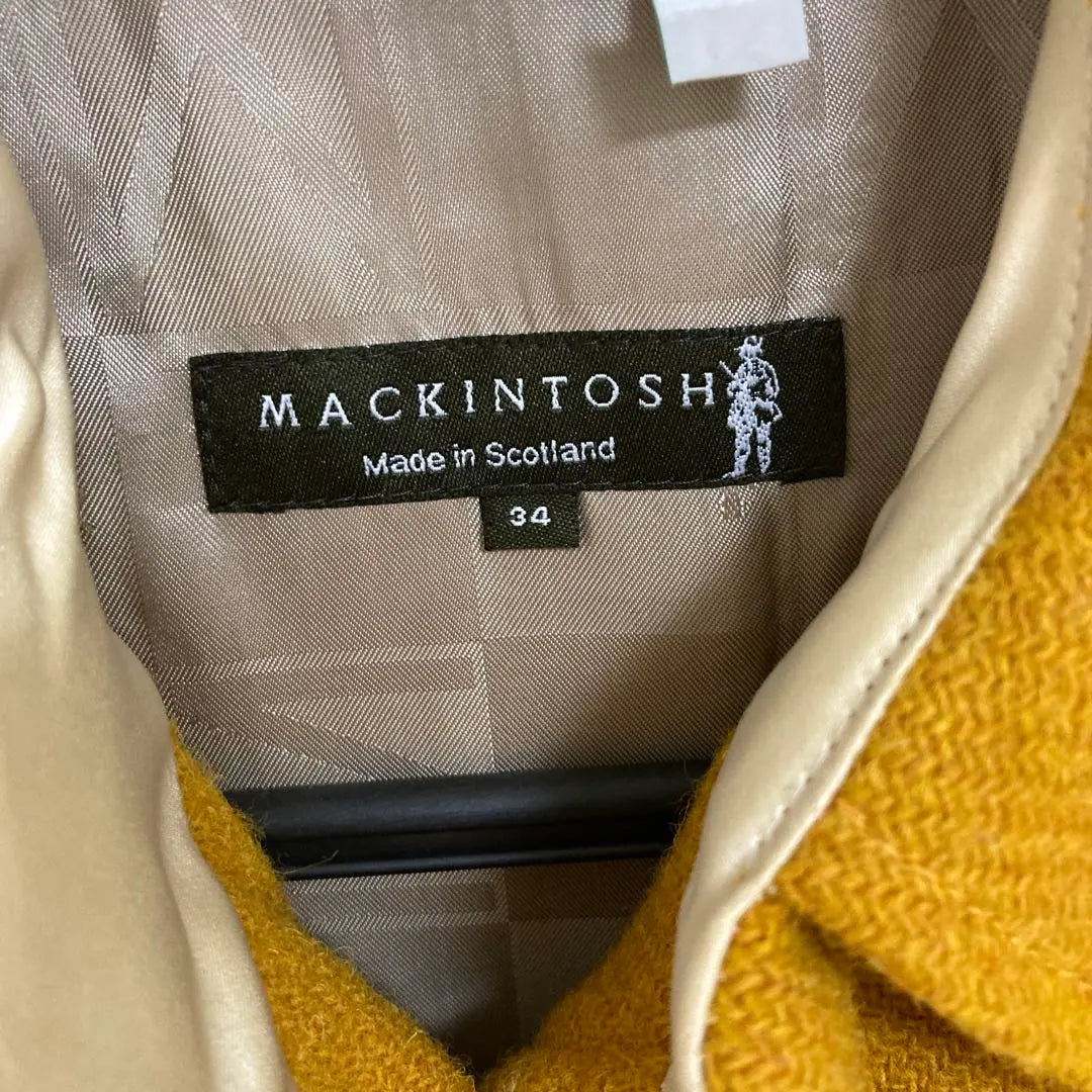 Precio de compra: Aproximadamente 100.000 yenes Abrigo de lana amarillo mostaza MACKINTOSH