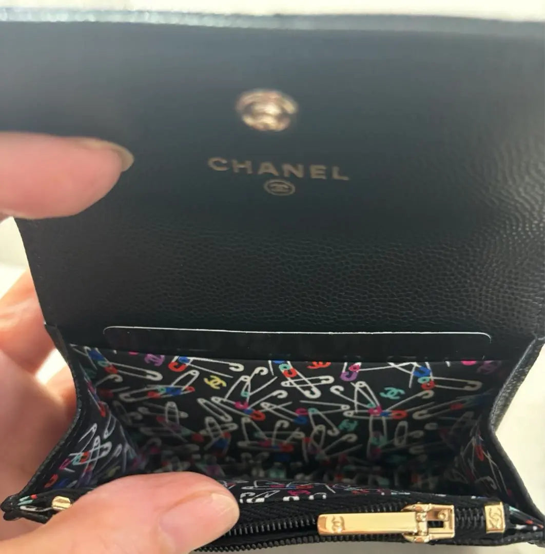 Nuevo Chanel Matelasse Coin Case Card Case Negro AP4093 | 新品 シャネル マトラッセ コインケース カードケース ブラック AP4093