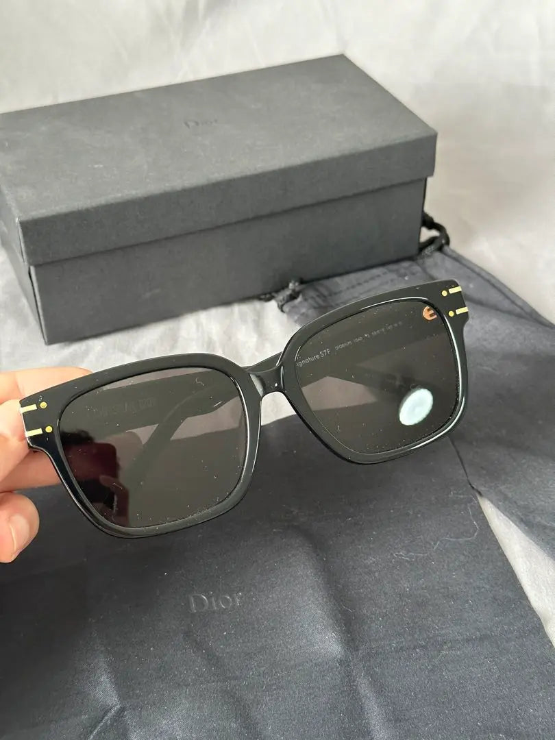 ¡Súper raro! Gafas de sol negras Dior de alta calidad ◆