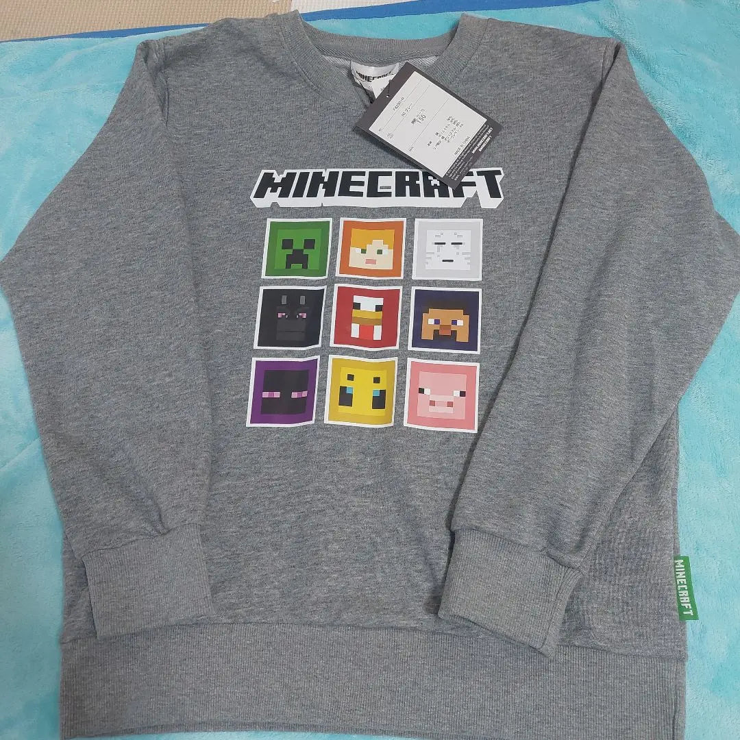 Sudadera polar Minecraft 150 con etiqueta sin usar Shimamura | マイクラ 裏毛 トレーナー 150 未使用タグつき しまむら