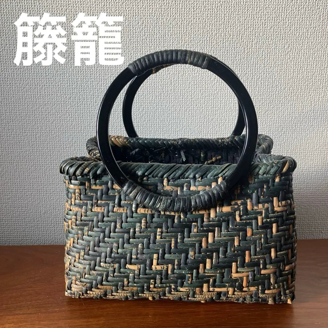 Rattan basket, rattan basket bag, natural material, natural material, hand-knitted, handmade basket