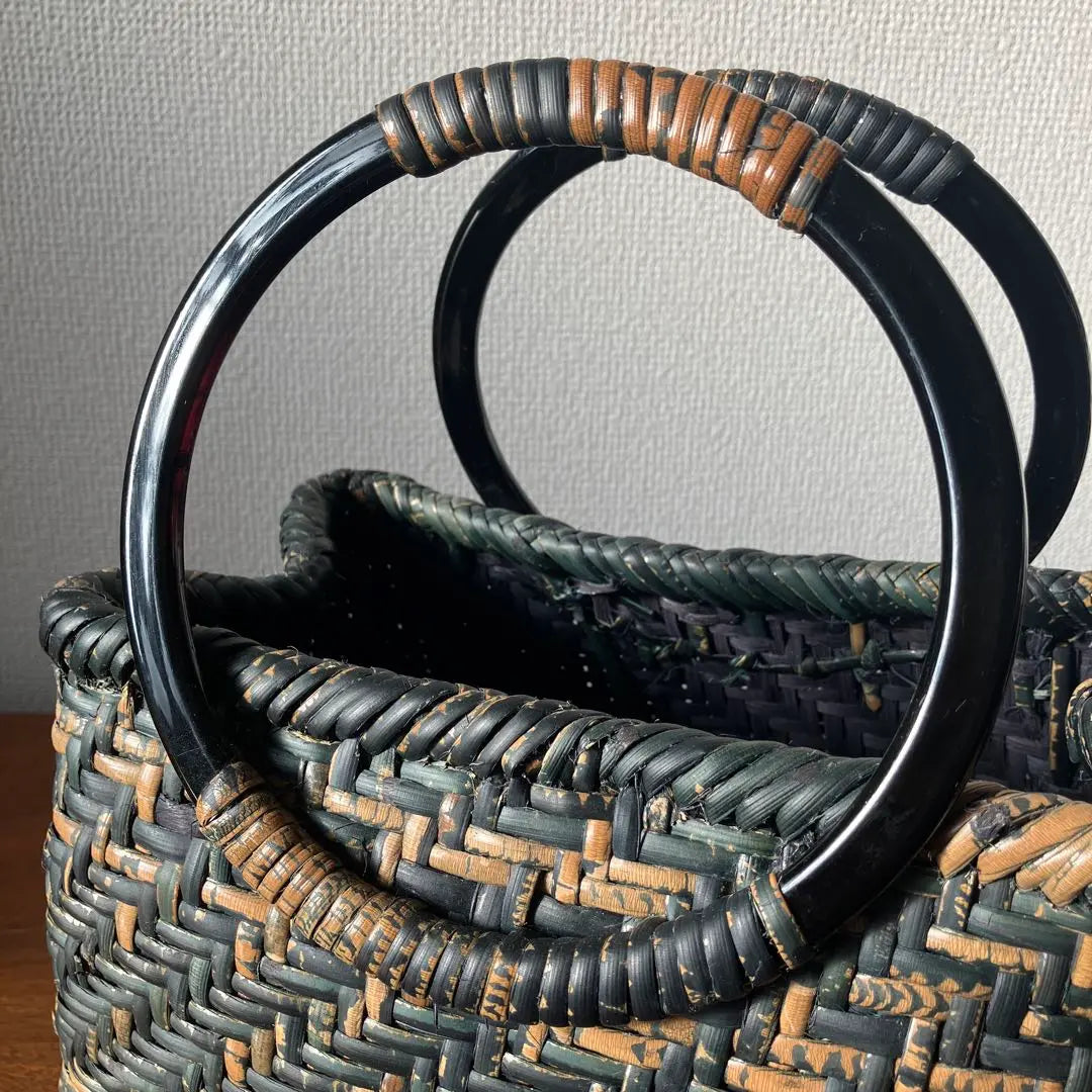 Rattan basket, rattan basket bag, natural material, natural material, hand-knitted, handmade basket