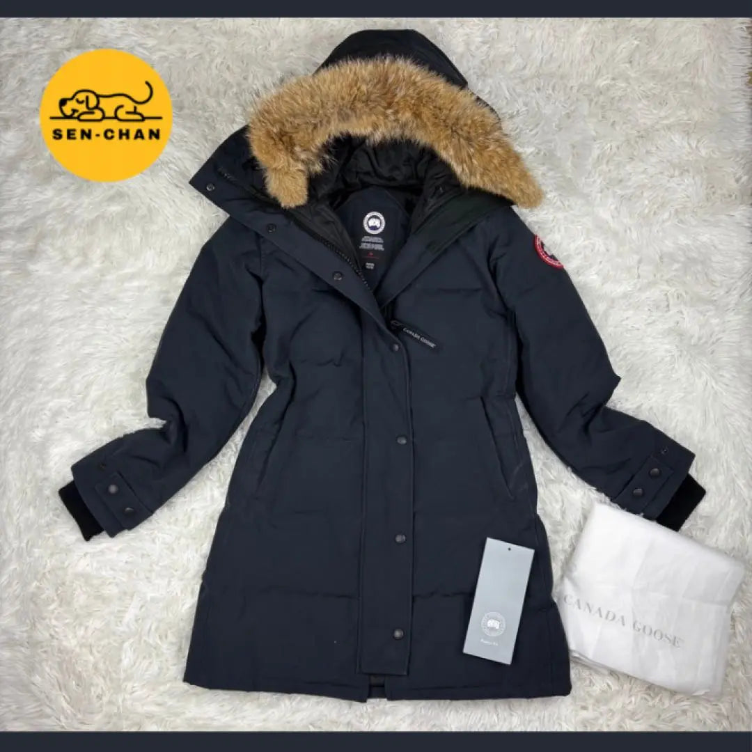 [Buen estado] Parka Canada Goose Shelburn con bolsa de almacenamiento, color negro, XS 3802LA