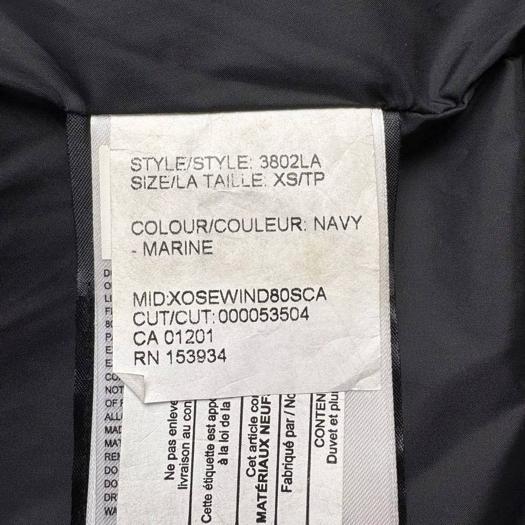 [Good condition] Canada Goose Shelburn Parka with storage bag Black XS 3802LA