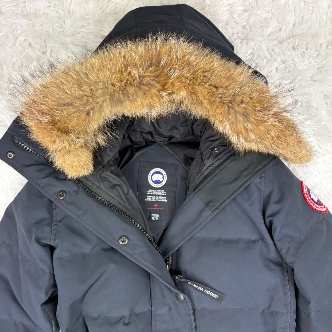 [Buen estado] Parka Canada Goose Shelburn con bolsa de almacenamiento, color negro, XS 3802LA