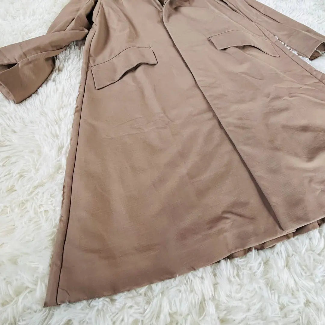 Good condition★45rpm Hiyoku Mod Tent Coat Hood 100% Cotton Beige 2M