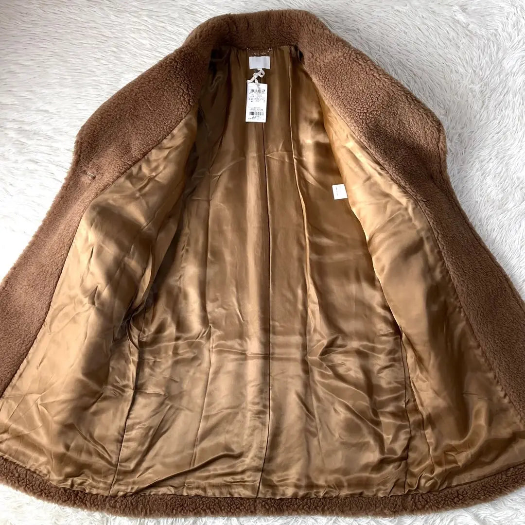 [New unused] Rare 23 ward R Takahashi Rita Camel Bore Long Court Size 46 | 【新品未使用】希少　23区　R 高橋リタ　キャメルボア　ロングコート　サイズ46