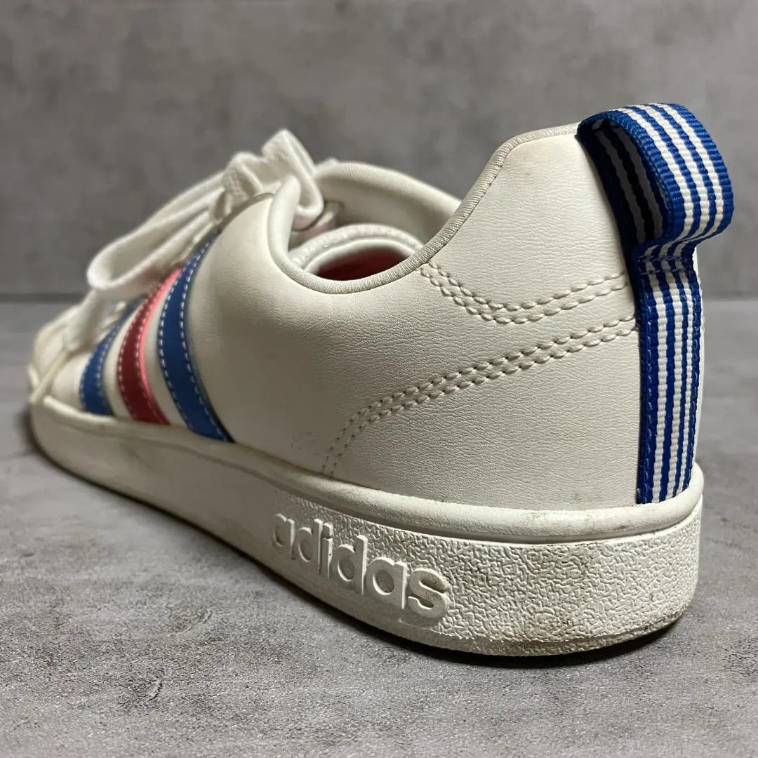 [Adidas] (26) Sneakers, Lace-up, White, Synthetic Leather