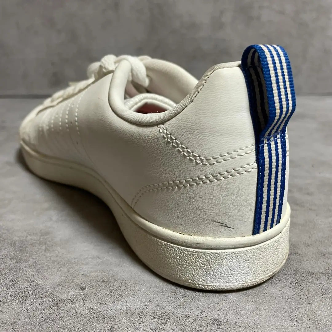 [Adidas] (26) Sneakers, Lace-up, White, Synthetic Leather