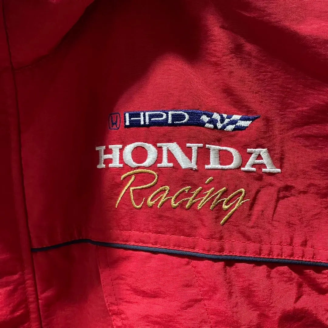 Chaqueta de nailon HONDA con bordado de carreras