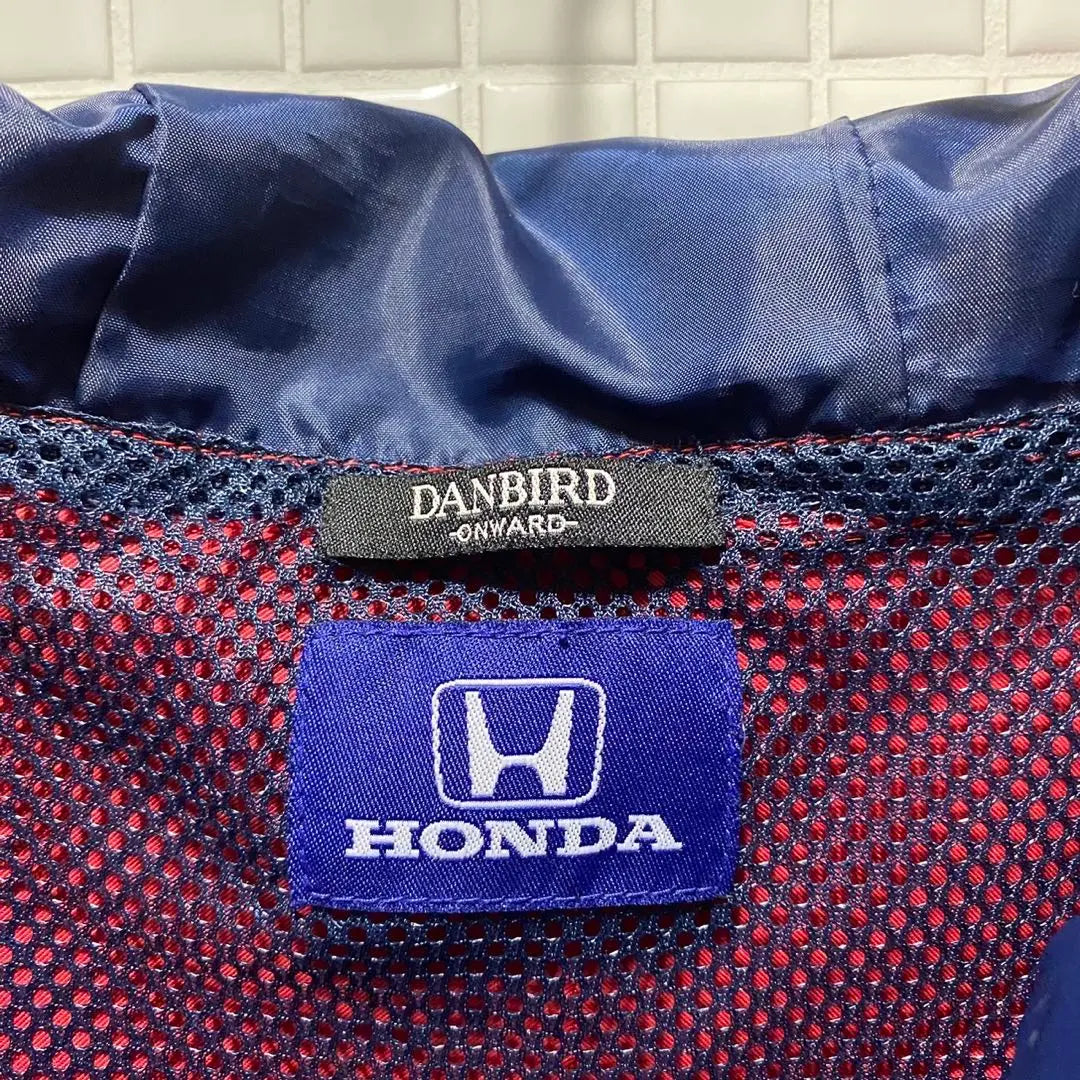 Chaqueta de nailon HONDA con bordado de carreras