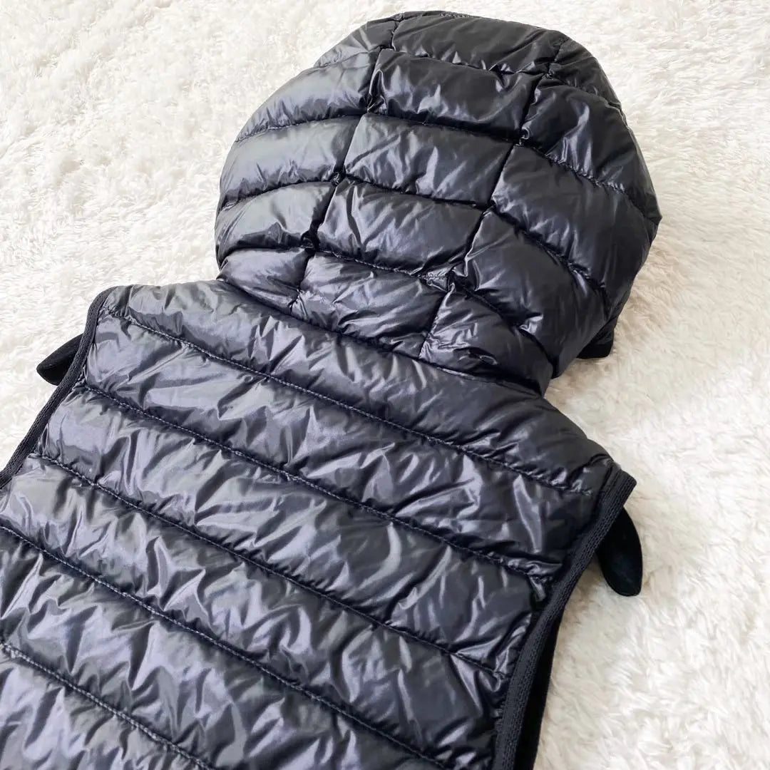 Moncler GLYGOS GILET Chaleco de plumón negro Gire 0 sin usar | 未使用級 モンクレール Glygos Gilet 黒 ダウンベスト ジレ 0